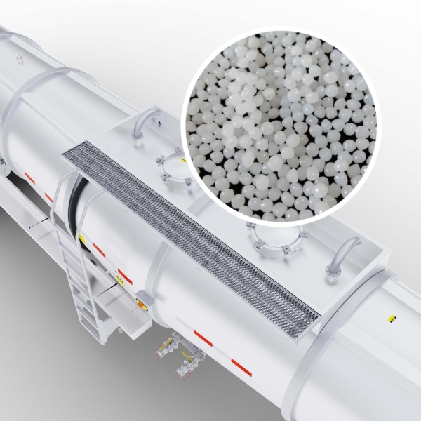 High-speed rail carriage material particles