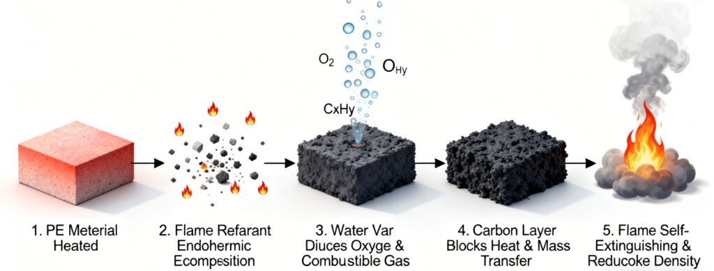 PE Flame Retardant Principle