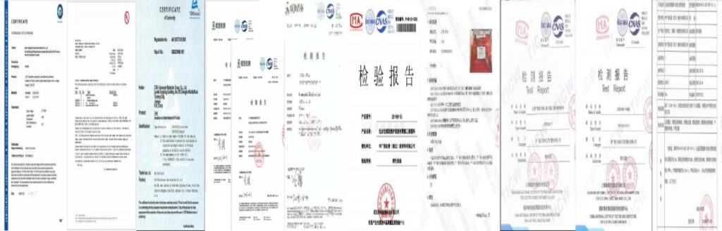 Testing standards and certification